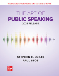 Imagen de portada: The Art of Public Speaking: 2023 Release ISE 13th edition 9781266755231