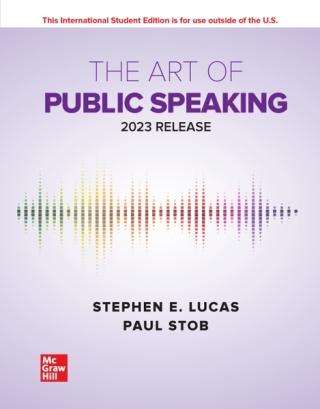 Cover image: The Art of Public Speaking: 2023 Release ISE 13th edition 9781266755231