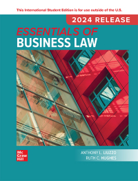 Imagen de portada: Essentials of Business Law: 2024 Release ISE 12th edition 9781265471170