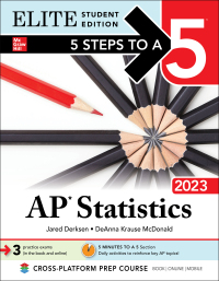 Cover image: 5 Steps to a 5: AP Statistics 2023 Elite Student Edition 1st edition 9781264500338