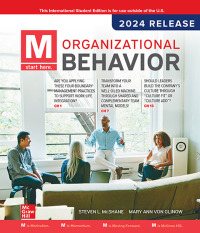 Cover image: M: Organizational Behavior: 2024 Release ISE 6th edition 9781264511969