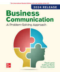 Cover image: Business Communication: A Problem-Solving Approach: 2024 Release ISE 3rd edition 9781264555369
