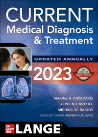 Imagen de portada: CURRENT Medical Diagnosis and Treatment 2023 62nd edition 9781264687343