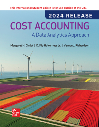 Imagen de portada: Cost Accounting: A Data Analytics Approach: 2024 Release ISE 9781264697939