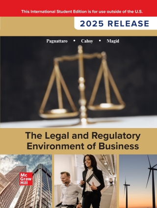 Cover image: The Legal and Regulatory Environment of Business 20e: 2025 Release ISE 20th edition 9781265207489