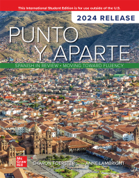 Cover image: Punto y aparte: 2024 Release ISE 7th edition 9781264729159