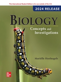 表紙画像: Biology: Concepts and Investigations: 2024 Release ISE 6th edition 9781266934711