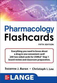 Cover image: LANGE Pharmacology Flash Cards 5th edition 9781264779963