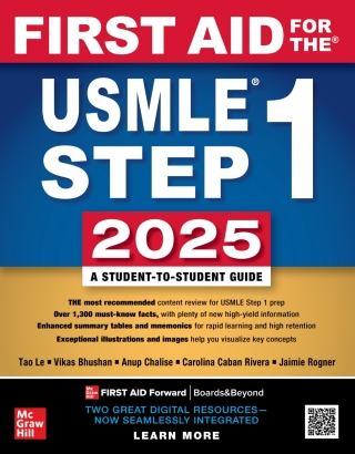 Cover image: First Aid for the USMLE Step 1 2025 35th edition 9781266346460