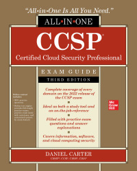 Cover image: CCSP Certified Cloud Security Professional All-in-One Exam Guide 3rd edition 9781264842209