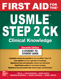 Cover image: First Aid for the USMLE Step 2 CK, Eleventh Edition 11th edition 9781264855100