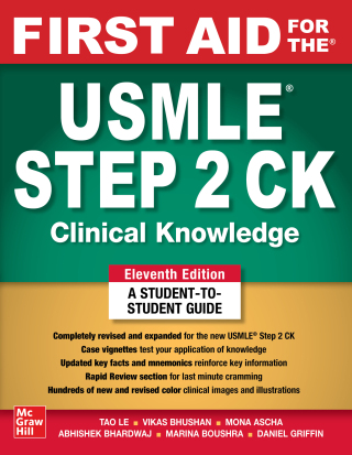 Cover image: First Aid for the USMLE Step 2 CK 11th edition 9781264855100