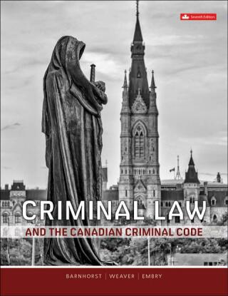 Cover image: Criminal Law And The Canadian Criminal Code 7th edition 9781264926336