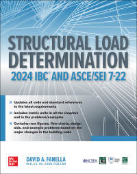 Imagen de portada: Structural Load Determination: 2024 IBC and ASCE/SEI 7-22 2nd edition 9781264961702