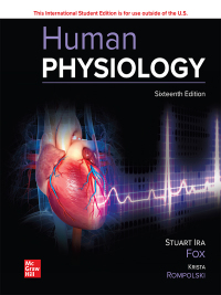 Cover image: Human Physiology 16th edition 9781260597660