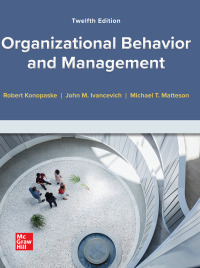 Cover image: Organizational Behavior and Management 12th edition 9781260260533