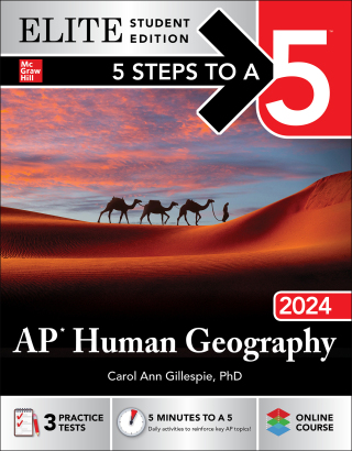 Titelbild: 5 Steps to a 5: AP Human Geography 2024 Elite Student Edition 1st edition 9781265282790