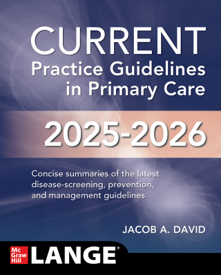 Cover image: CURRENT Practice Guidelines in Primary Care 2025-2026 22nd edition 9781265025892