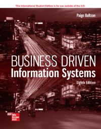 Cover image: Business Driven Information Systems ISE 8th edition 9781265070403