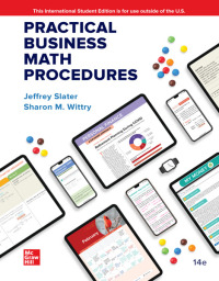 Titelbild: Practical Business Math Procedures 14th edition 9781265118068