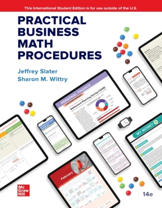 Cover image: Practical Business Math Procedures ISE 14th edition 9781265118068