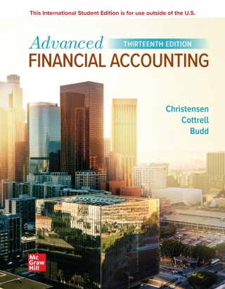 Cover image: Advanced Financial Accounting ISE 13th edition 9781265042615