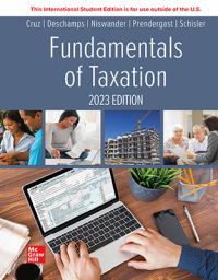 Imagen de portada: ISE Fundamentals of Taxation 2023 Edition 16th edition 9781265101770