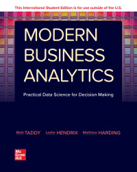 Cover image: Modern Business Analytics 9781266108334