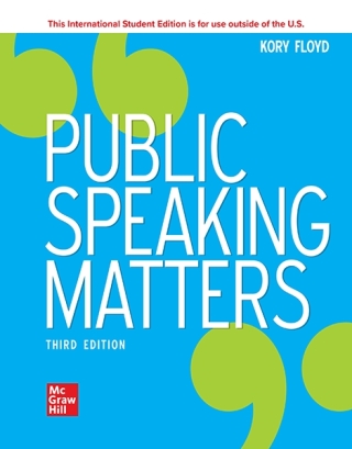 Cover image: Public Speaking Matters ISE 3rd edition 9781265192075