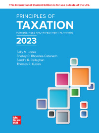 Cover image: Principles of Taxation for Business and Investment Planning 2023 ISE 26th edition 9781265752866