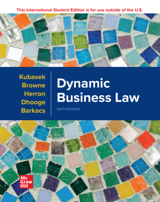 Imagen de portada: Dynamic Business Law 6th edition 9781265040673