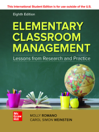 Omslagafbeelding: Elementary Classroom Management: Lessons from Research and Practice 8th edition 9781265219444