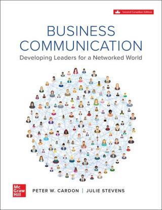 Cover image: (CANADIAN EDITION) Business Communication: Developing Leaders For A Networked World 2nd edition 9781264833252