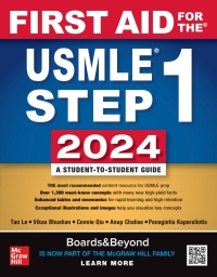 Imagen de portada: First Aid for the USMLE Step 1 2024 34th edition 9781266077203