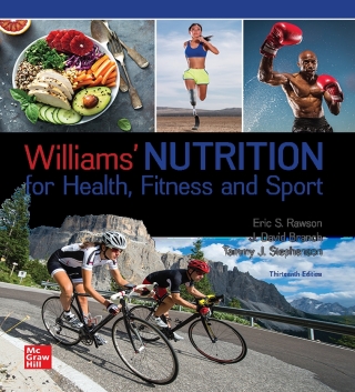 Cover image: Williams' Nutrition for Health, Fitness and Sport 13th edition 9781260702361