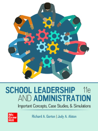 Cover image: School Leadership and Administration: Important Concepts, Case Studies, and Simulations 11th edition 9781260836974