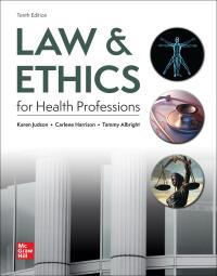 Cover image: Law & Ethics for Health Professions 10th edition 9781264902835