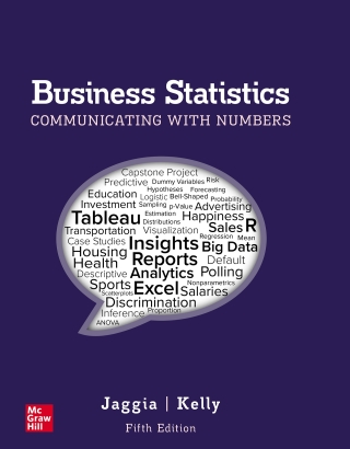 Cover image: Business Statistics: Communicating with Numbers 5th edition 9781265035983