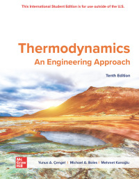 Cover image: ISE Thermodynamics: An Engineering Approach 10th edition 9781266152115