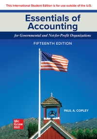 Imagen de portada: Essentials of Accounting for Governmental and Not-for-Profit Organizations ISE 15th edition 9781265167691