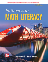 Cover image: Pathways to Math Literacy ISE 3rd edition 9781265138684