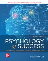Cover image: ISE Psychology Of Success 8th edition 9781265034993