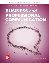 صورة الغلاف: ISE Business And Professional Communication 2nd edition 9781266224584