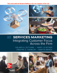 Imagen de portada: ISE Services Marketing: Integrating Customer Focus Across the Firm 8th edition 9781266287152