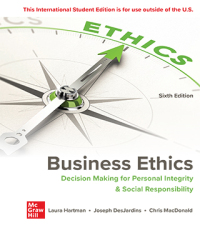 表紙画像: ISE Business Ethics: Decision Making for Personal Integrity & Social Responsibility 6th edition 9781266256141