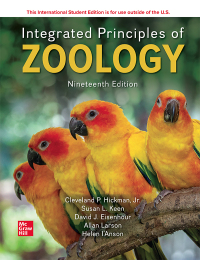 صورة الغلاف: ISE Integrated Principles Of Zoology 19th edition 9781266263293