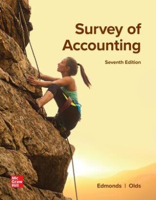 Cover image: Survey of Accounting 7th edition 9781264442973