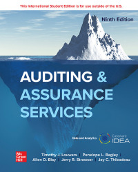 Cover image: Auditing & Assurance Services ISE 9th edition 9781266461286