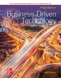 Imagen de portada: Business Driven Technology ISE 10th edition 9781266490323