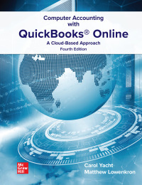 Cover image: Computer Accounting with QuickBooks Online 4th edition 9781264136742